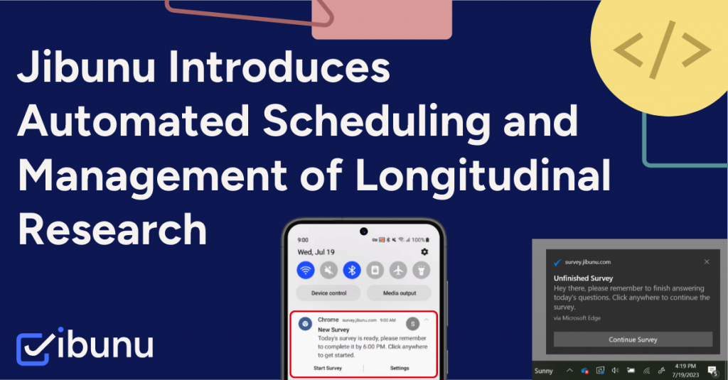 Jibunu Introduces Automated Scheduling and Management of Longitudinal Research